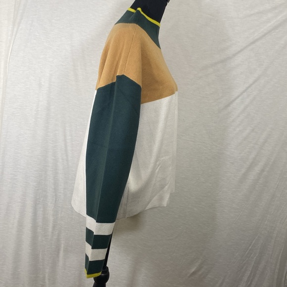 Maeve / Anthropologie Mock Neck Carys Colorblock Sweater - Picture 4 of 10